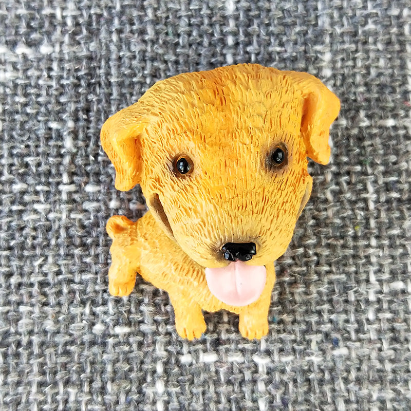 KFX-6371005 Cute Cartoon Dog Refrigerator Magnet - Resin Animal Decor