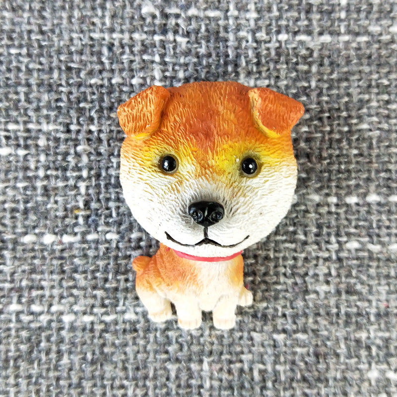KFX-6371005 Cute Cartoon Dog Refrigerator Magnet - Resin Animal Decor