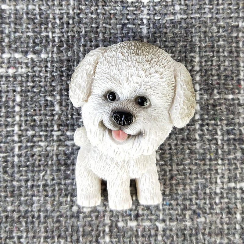 KFX-6371005 Cute Cartoon Dog Refrigerator Magnet - Resin Animal Decor
