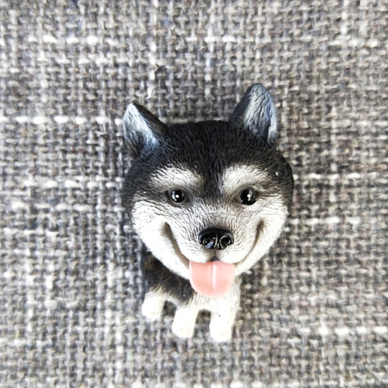 KFX-6371005 Cute Cartoon Dog Refrigerator Magnet - Resin Animal Decor