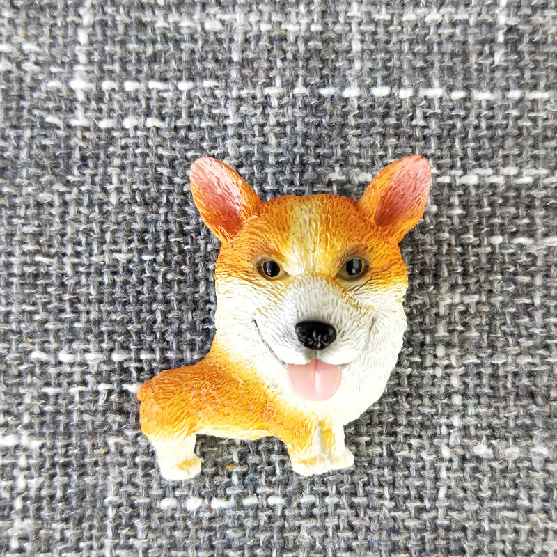 KFX-6371005 Cute Cartoon Dog Refrigerator Magnet - Resin Animal Decor