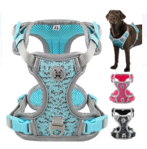 KFX-6372797 Lightweight Dog Walking Vest with Towing Rope - Breathable and Skin-Friendly Design