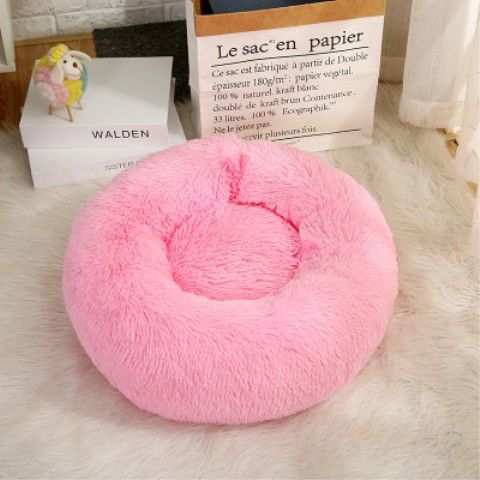 KFX-6377533 Thick Plush Round Pet Kennel with Anti-Skid Bottom - Durable, Waterproof & Moisture-Proof Design