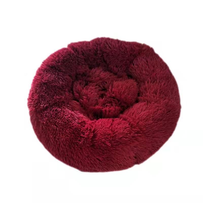 KFX-6377533 Thick Plush Round Pet Kennel with Anti-Skid Bottom - Durable, Waterproof & Moisture-Proof Design