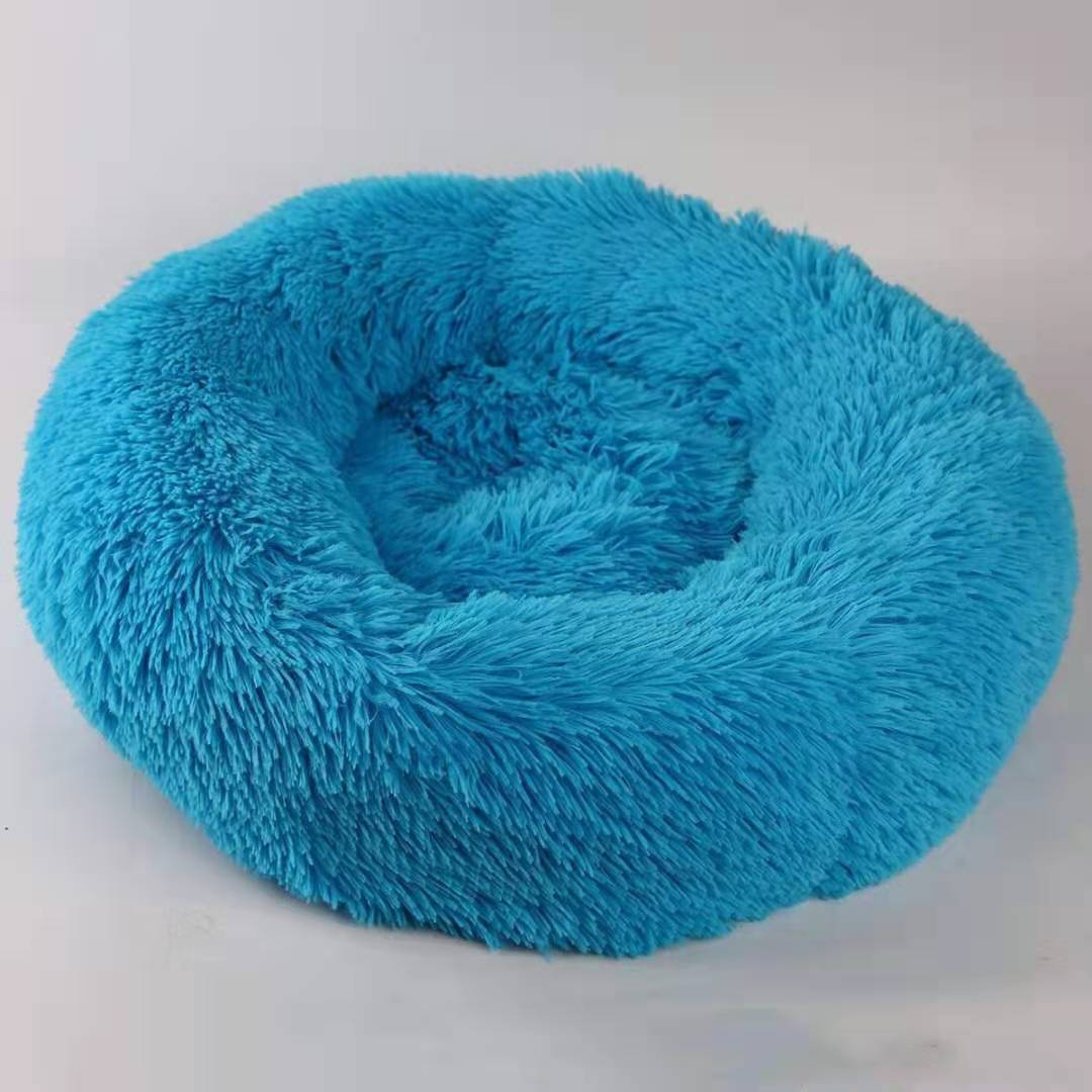 KFX-6377533 Thick Plush Round Pet Kennel with Anti-Skid Bottom - Durable, Waterproof & Moisture-Proof Design