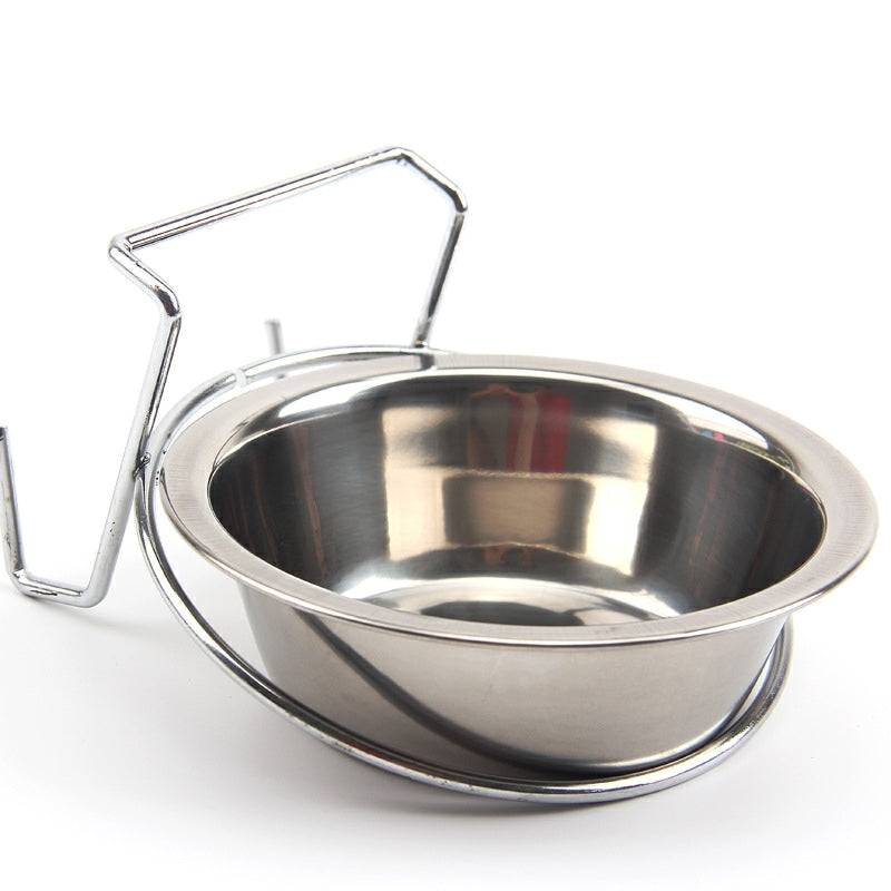 KFX-6379453 Stainless Steel Hanging Dog Food Bowl - Available in 11cm, 13cm, and 17cm Sizes