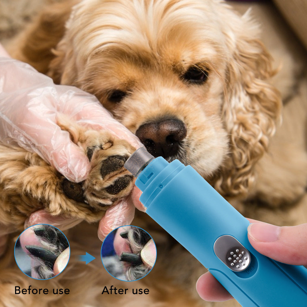 KFX-6380733 Electric Pet Nail Grinder and Polisher for Safe Claw Trimming and Grooming