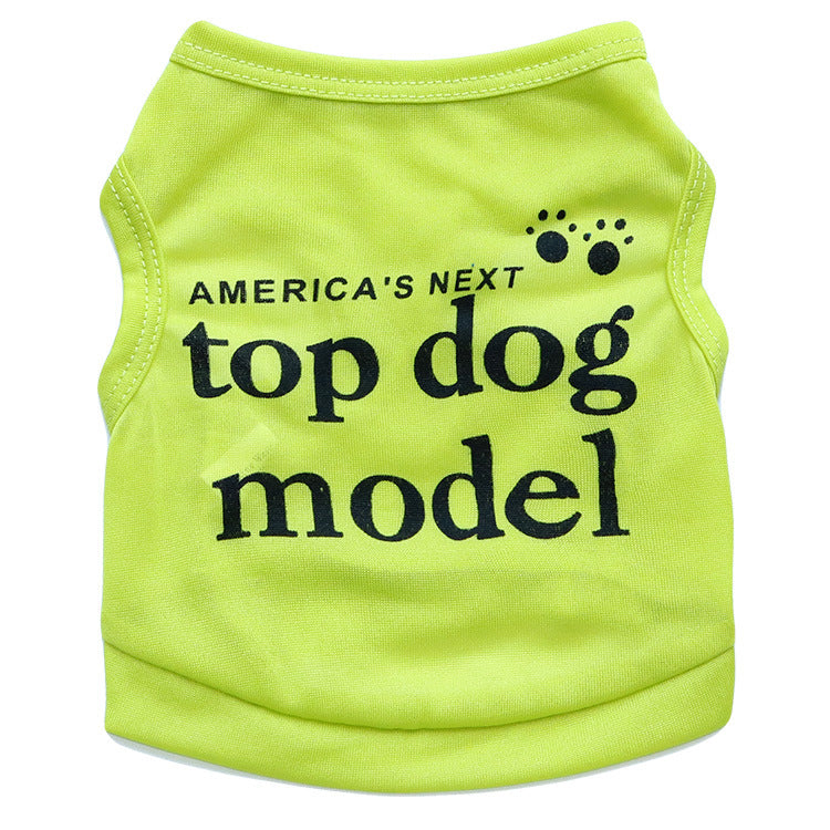 KFX-6381629 Ultra-Thin Breathable Polyester Dog Vest for Spring and Summer in Blue, Green, Pink, Rose Red