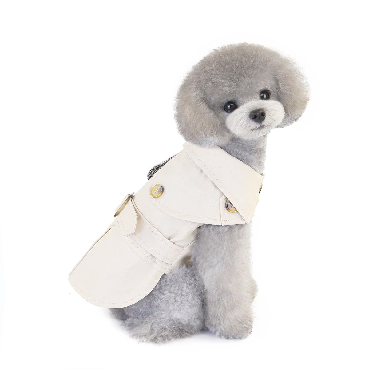 KFX-6383421 Stylish Polyester Dog Clothing in Khaki, Navy Blue, Green - Sizes S to XXL