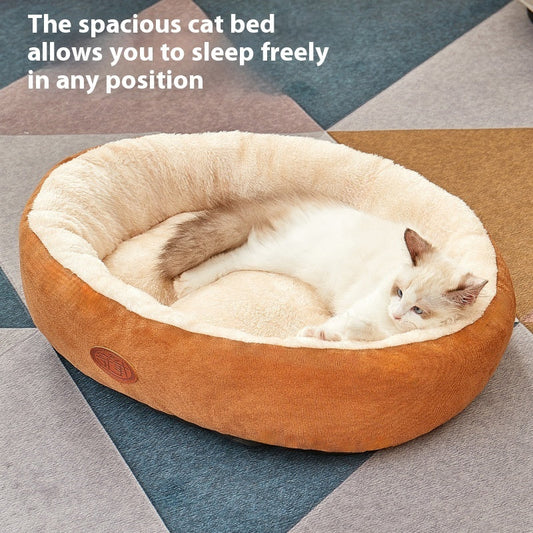 KFX-6386877 Universal Non-slip Plus-sized Pet Nest in Gray and Brown - 4 Season Comfort for Dogs