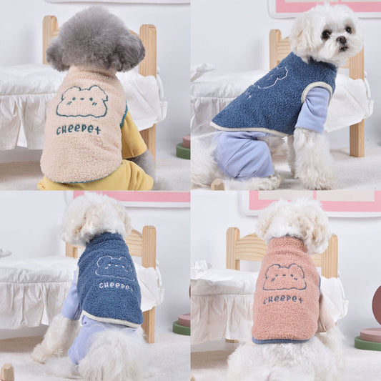 KFX-6391357 Casual Stretch Teddy Than Panda Costume for Pets in Multiple Colors and Sizes