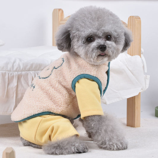 KFX-6391357 Casual Stretch Teddy Than Panda Costume for Pets in Multiple Colors and Sizes