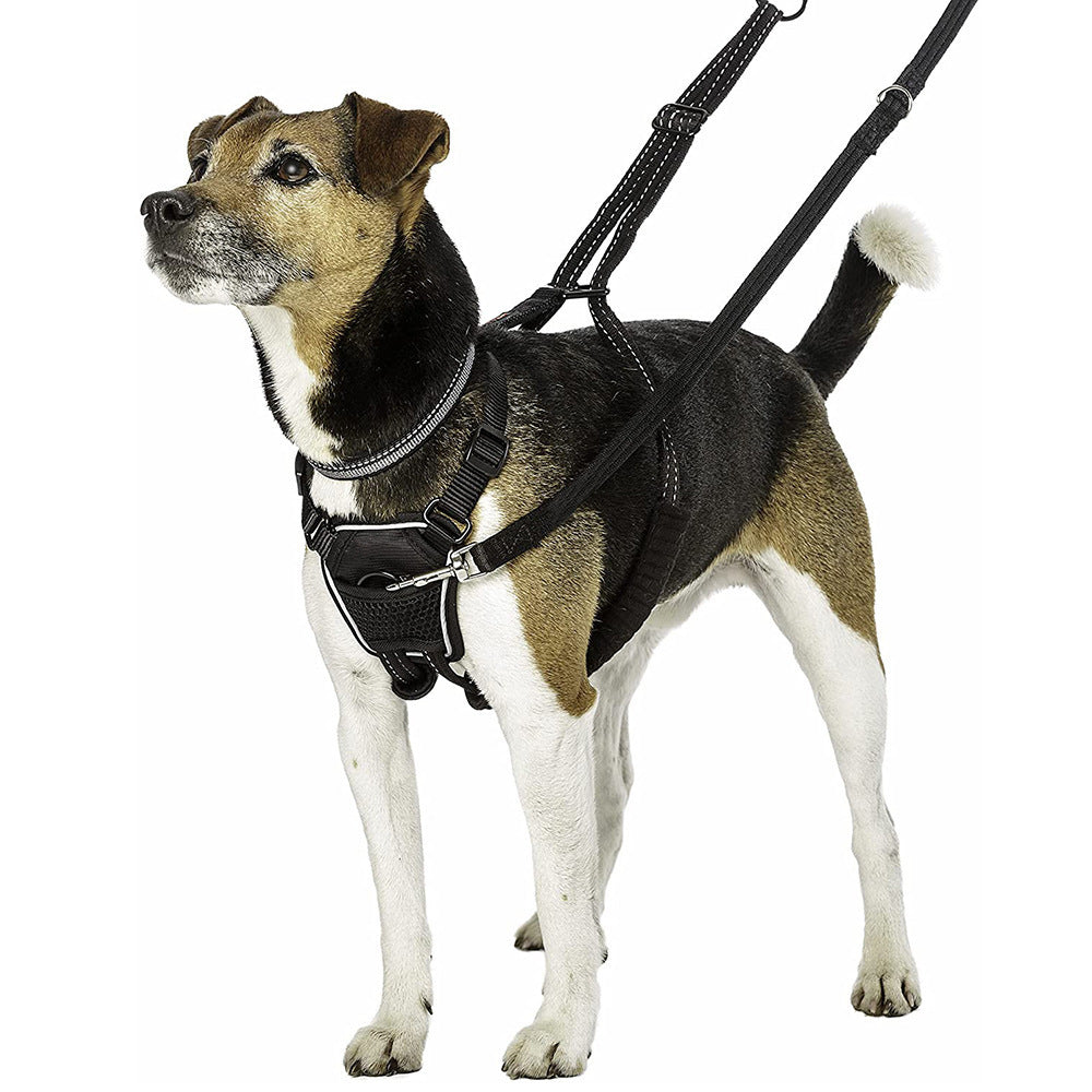 KFX-6394557 Breathable Reflective Nylon Dog Chest Strap for Comfort and Safety, Size L