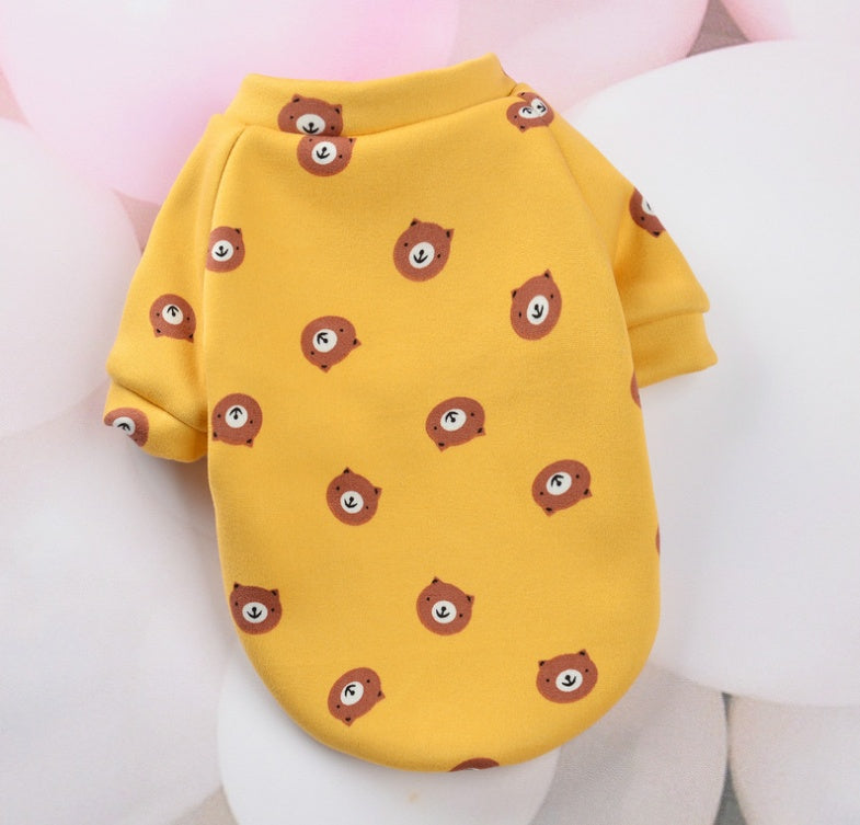 KFX-6395837 Cozy Polyester Pet Clothes for Small Dogs - Autumn/Winter Collection