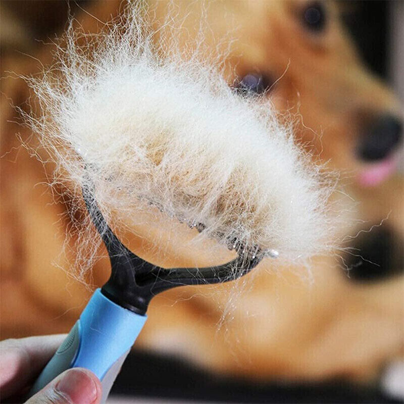 KFX-6398013 Dual-Sided Grooming Brush for Dogs and Cats - Deshedding Tool for Effective Fur Removal