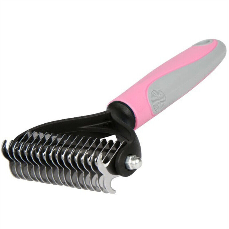 KFX-6398013 Dual-Sided Grooming Brush for Dogs and Cats - Deshedding Tool for Effective Fur Removal
