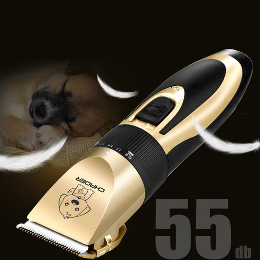 KFX-6402109 Professional Pet Grooming Clipper with Electric Nail Trimmer for Dogs and Cats - Titanium Ceramic Blade, High-Power Motor, 5 Speed Adjustment
