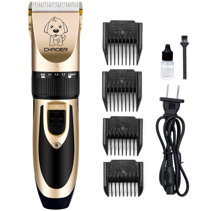 KFX-6402109 Professional Pet Grooming Clipper with Electric Nail Trimmer for Dogs and Cats - Titanium Ceramic Blade, High-Power Motor, 5 Speed Adjustment