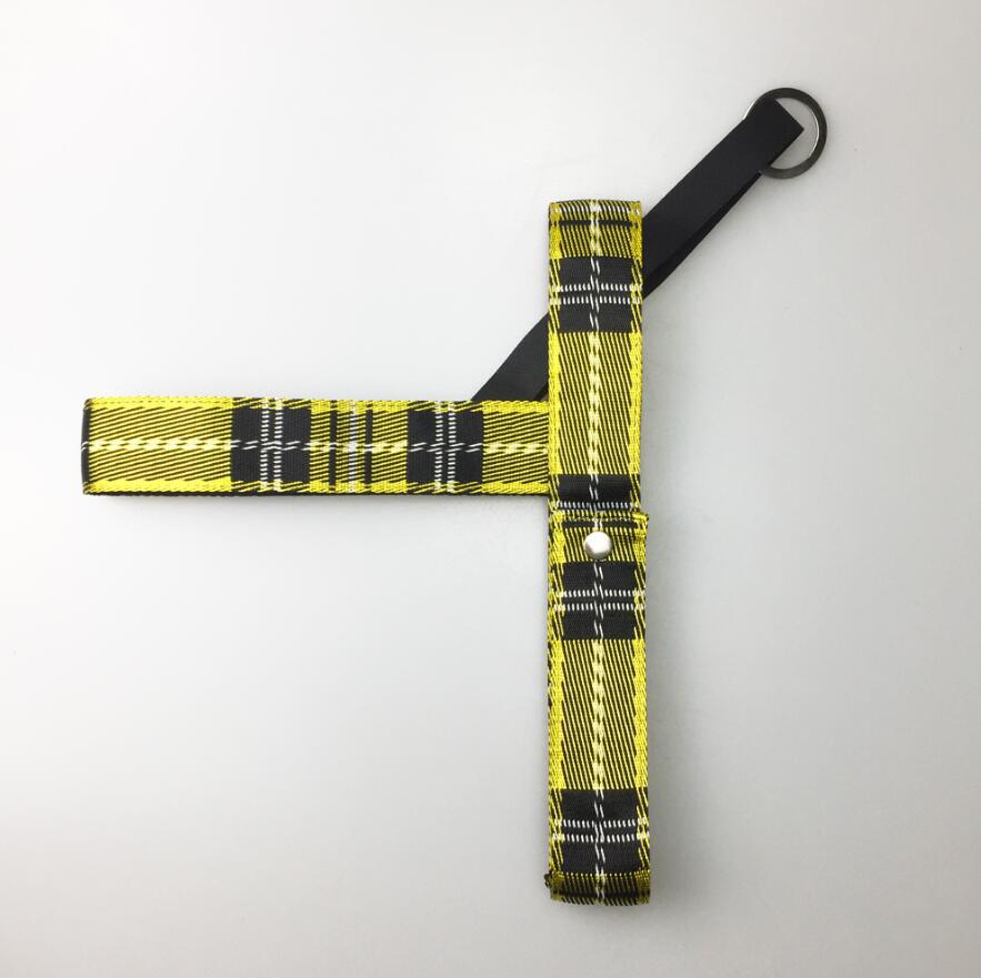 KFX-6405565 Adjustable Lattice Dog Harness with 150cm Leash - Red, Yellow, Gray, Multiple Sizes Available