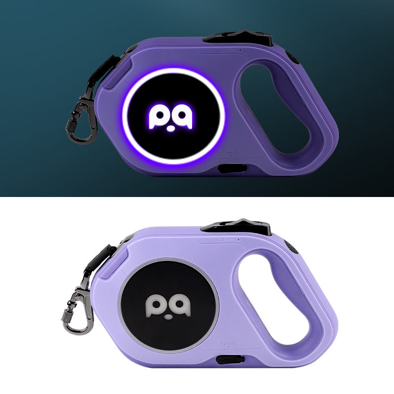 KFX-6406077 LED Retractable Dog Leash with Light - USB Rechargeable, Multiple Colors Available