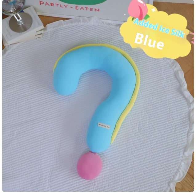 KFX-6408125 Removable and Washable Question Mark Pillow for Pets in Soft Velvet Fabric