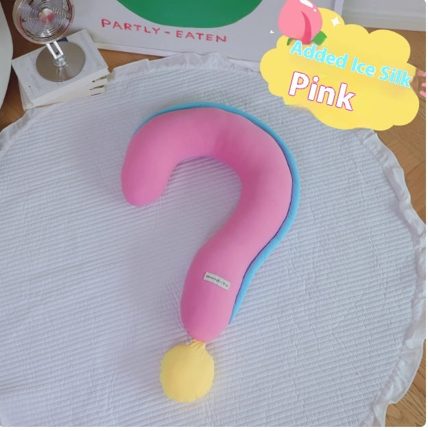 KFX-6408125 Removable and Washable Question Mark Pillow for Pets in Soft Velvet Fabric