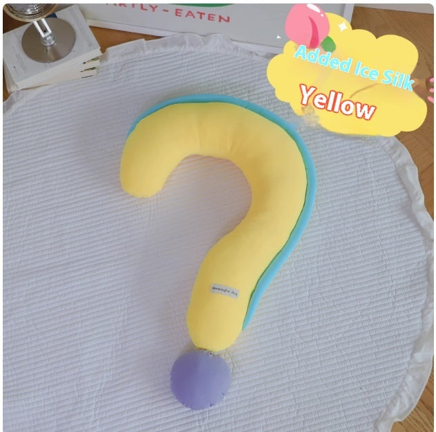 KFX-6408125 Removable and Washable Question Mark Pillow for Pets in Soft Velvet Fabric