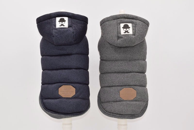 KFX-6410429 Cozy Small Pet Cotton Jacket with Lamb Wool Lining for Autumn and Winter