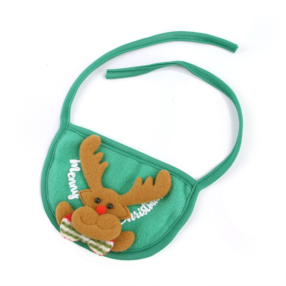 KFX-6416189 Winter Pet Costume with Cute Christmas Antlers and Bibs for Small to Medium Pets
