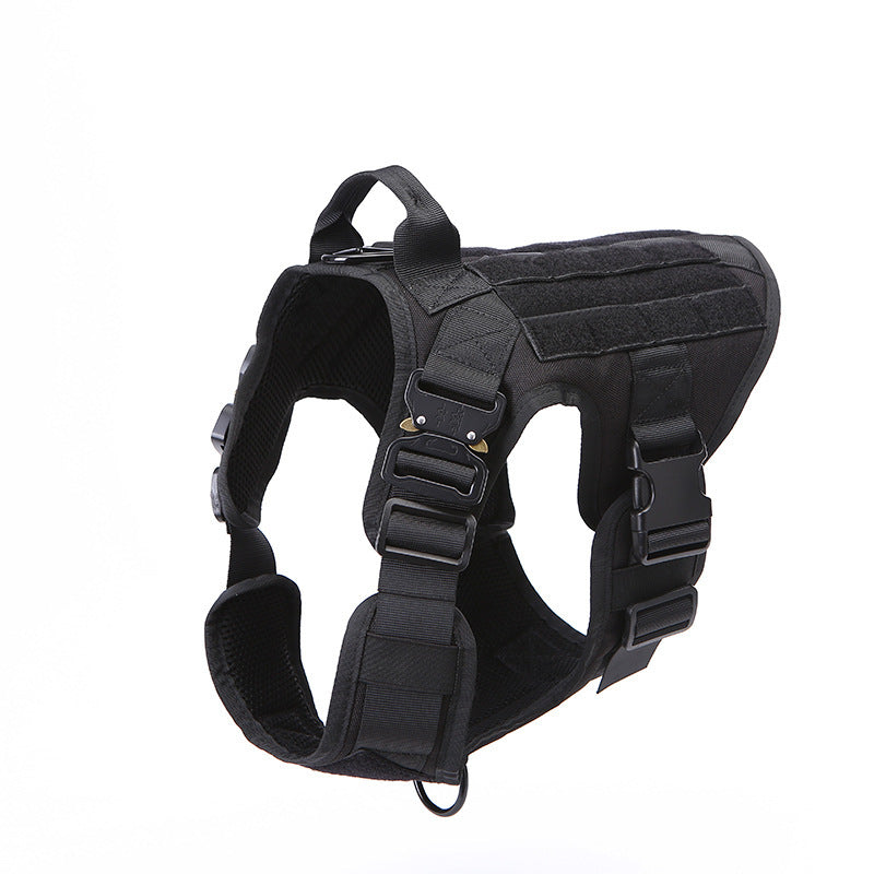 KFX-6417469 Tactical Outdoor Dog Vest with Quick Disassembly for Training - Available in Black, Camouflage, and Multiple Sizes