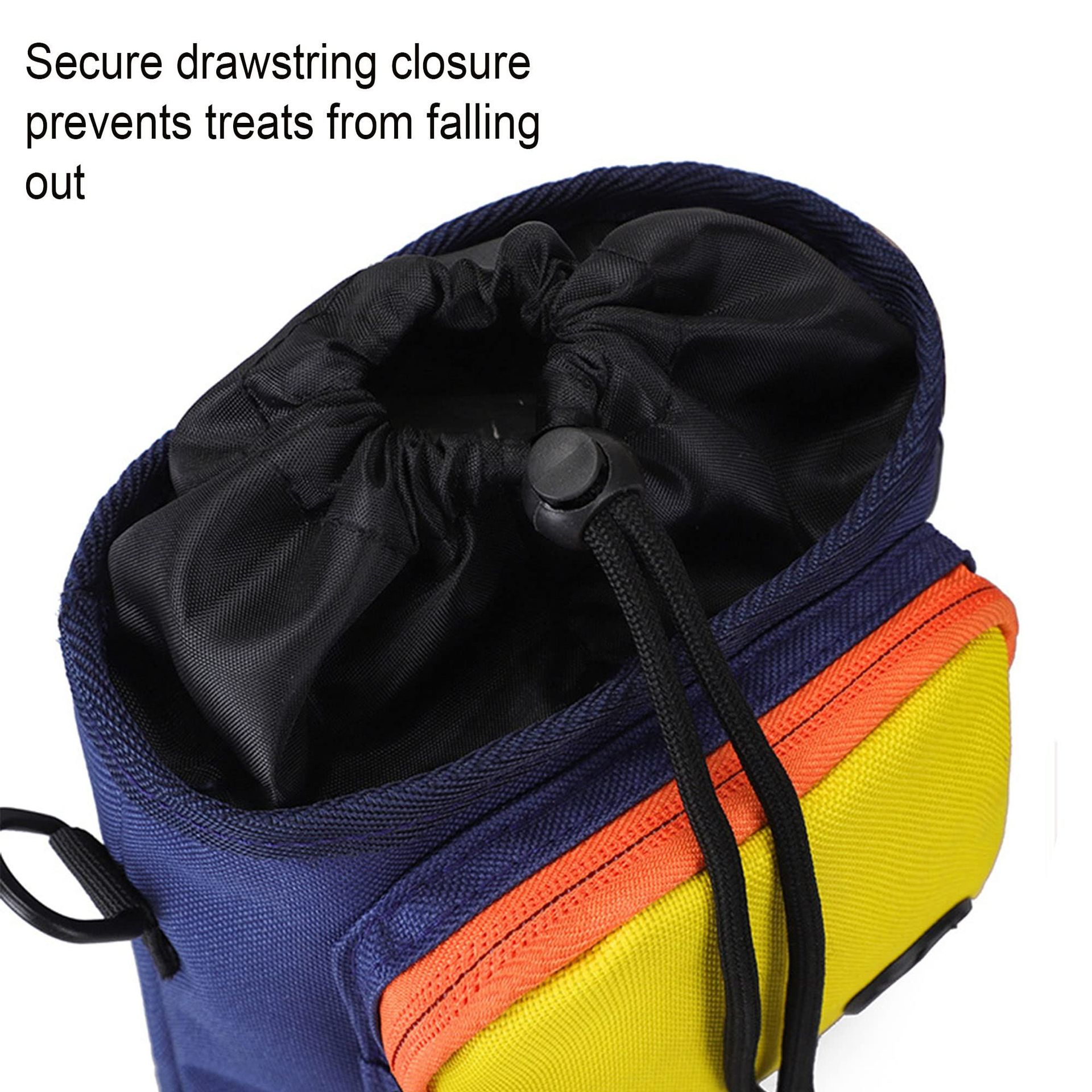 KFX-6417597 Dog Training Crossbody Bag for Outdoor Travel - Light Green & Dark Blue, Oxford Material, 15x7x17.5cm