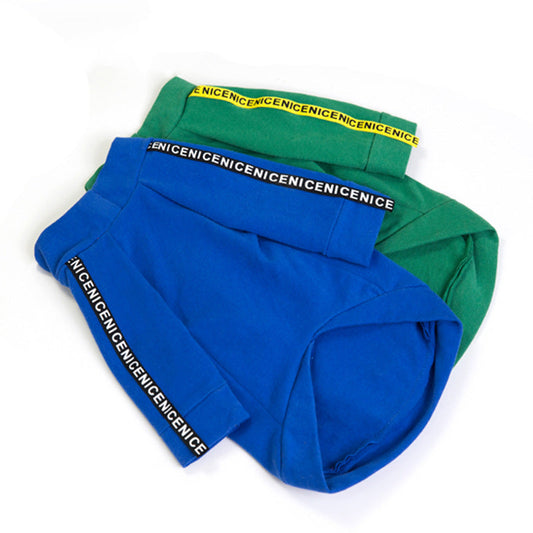 KFX-6418365 Cotton Solid Color T-Shirt for Pets - Available in Multiple Sizes