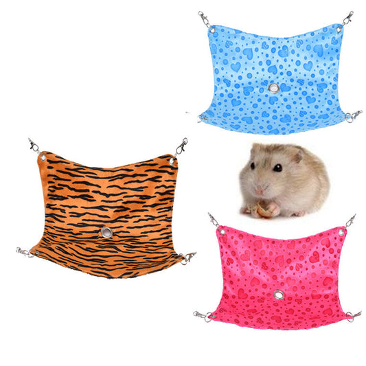 KFX-6419389 Super Soft Crystal Pet Hammock for Small Animals with Unique Bottom Design