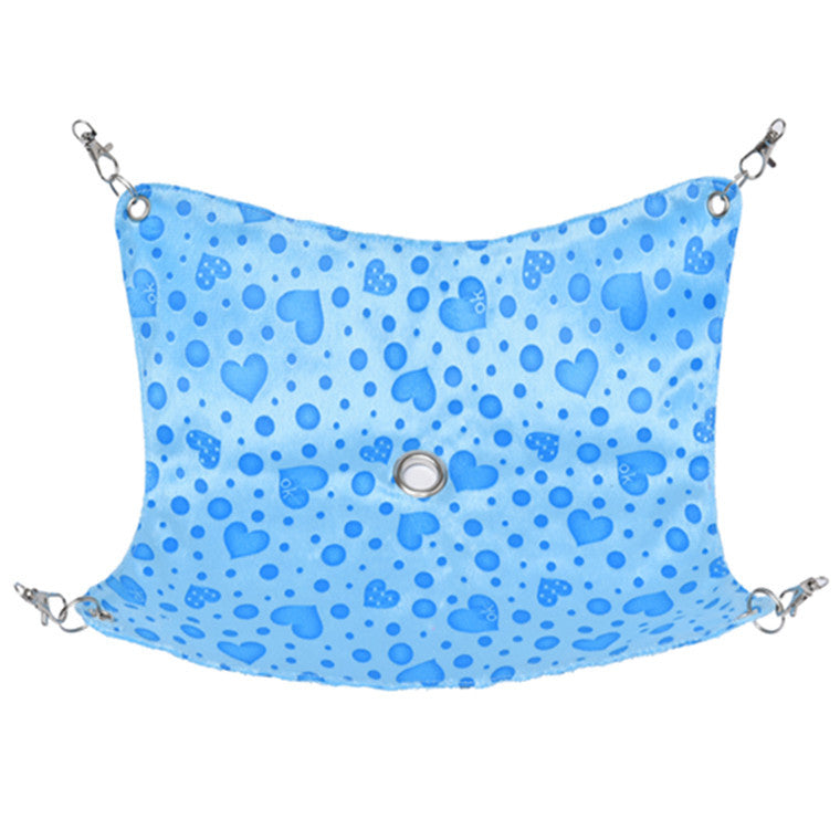 KFX-6419389 Super Soft Crystal Pet Hammock for Small Animals with Unique Bottom Design