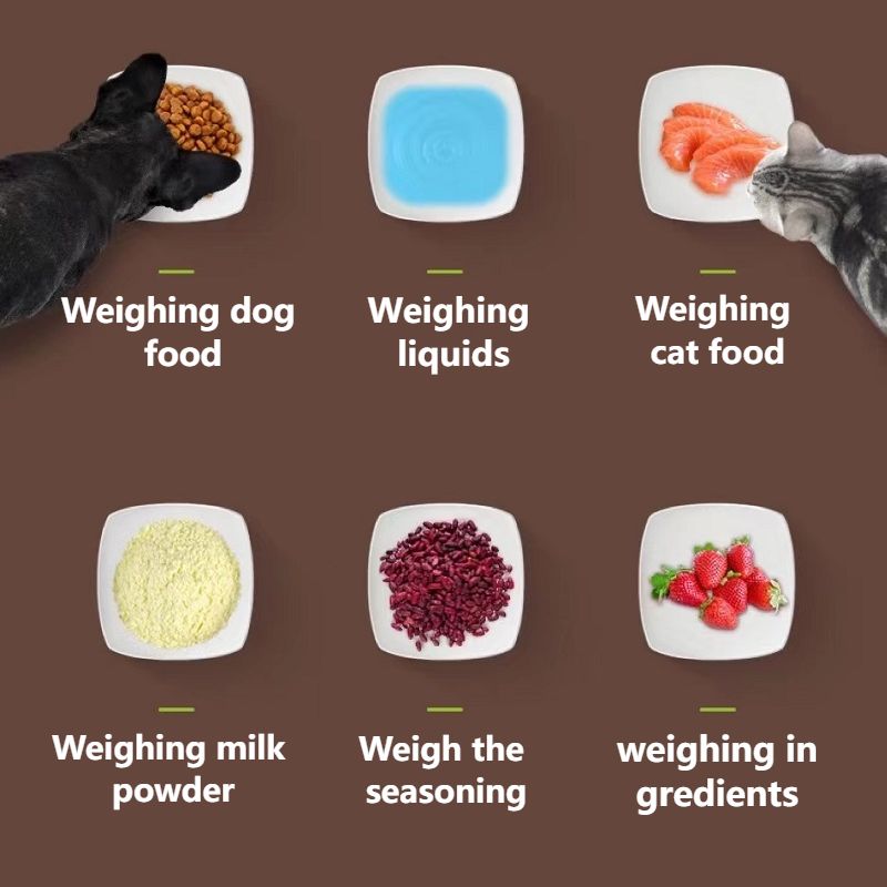 KFX-6421565 Transparent Pet Food Spoon with Measurement Scale – Food Grade ABS, Safe & Hygienic, 15.3*14.2*5.5cm