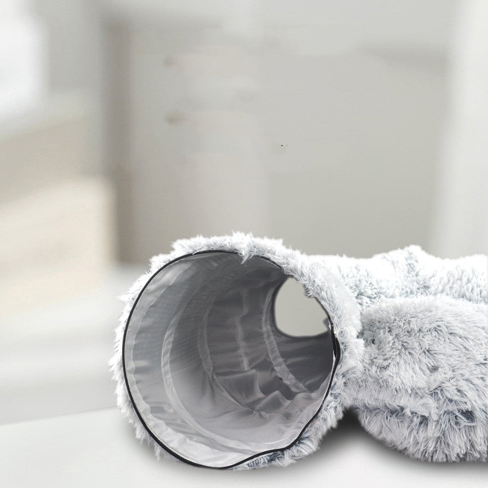 KFX-6421821 Plush Foldable Cat Tunnel Nest in Multiple Sizes for Comfortable Resting