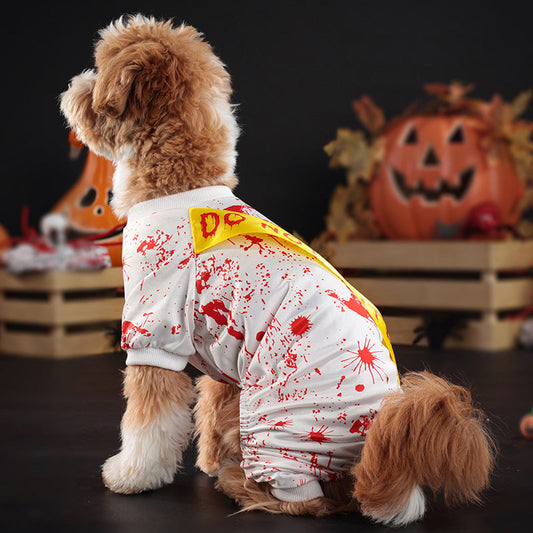 KFX-6421949 Halloween Seal Dog Costume - Four-Legged Pet Apparel in Skirt Design, Available in Multiple Sizes