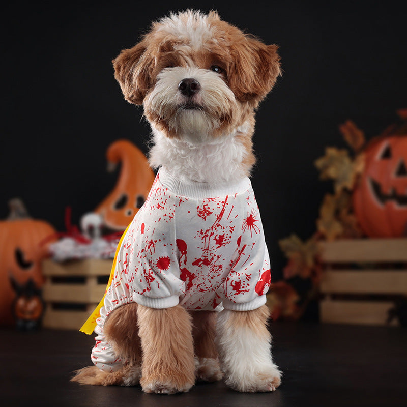 KFX-6421949 Halloween Seal Dog Costume - Four-Legged Pet Apparel in Skirt Design, Available in Multiple Sizes