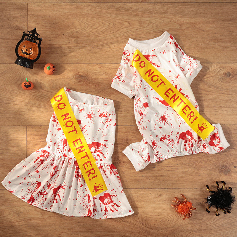 KFX-6421949 Halloween Seal Dog Costume - Four-Legged Pet Apparel in Skirt Design, Available in Multiple Sizes