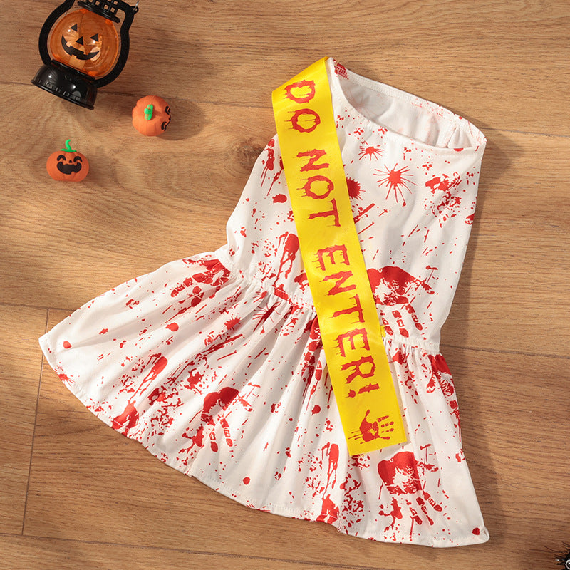 KFX-6421949 Halloween Seal Dog Costume - Four-Legged Pet Apparel in Skirt Design, Available in Multiple Sizes