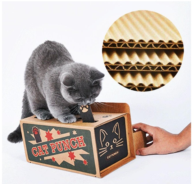 KFX-6422589 Interactive Corrugated Cat Toy - Engaging Hamster Design for Hours of Fun