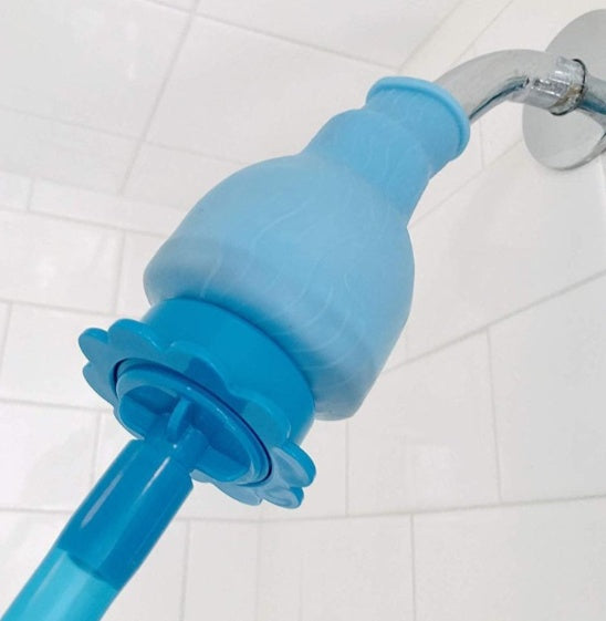 KFX-6423613 Silicone Rain Shower Universal Joint Attachment in Blue