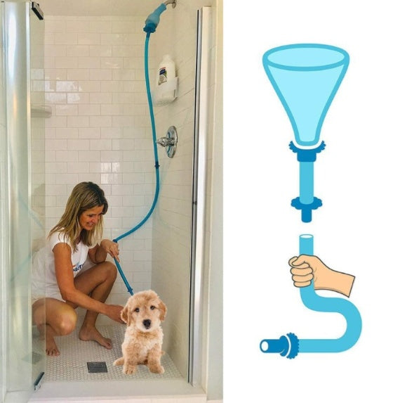 KFX-6423613 Silicone Rain Shower Universal Joint Attachment in Blue