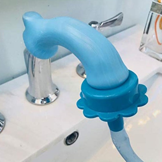 KFX-6423613 Silicone Rain Shower Universal Joint Attachment in Blue