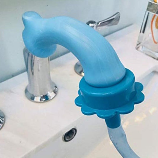 KFX-6423613 Silicone Rain Shower Universal Joint Attachment in Blue