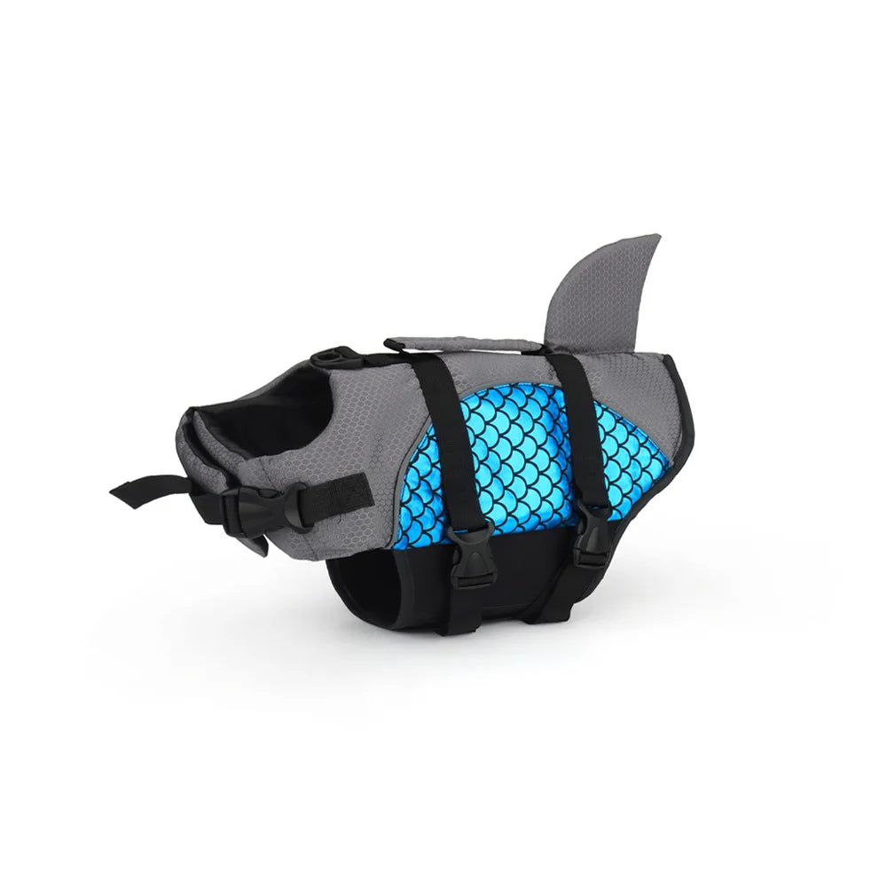 KFX-6424125 Pet Life Jacket with Football Pattern - Blue, Red, Silver | XS-XXL Sizes Available