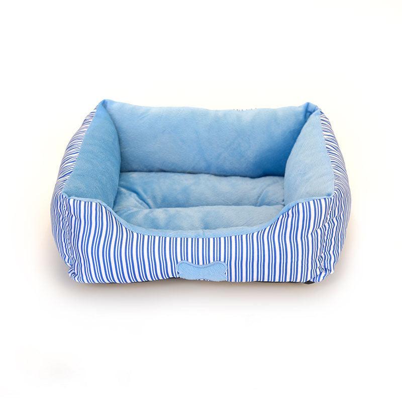 KFX-6427581 Cozy Bone Pattern Teddy Kennel for Small and Medium Pets - All Seasons Pet Nest