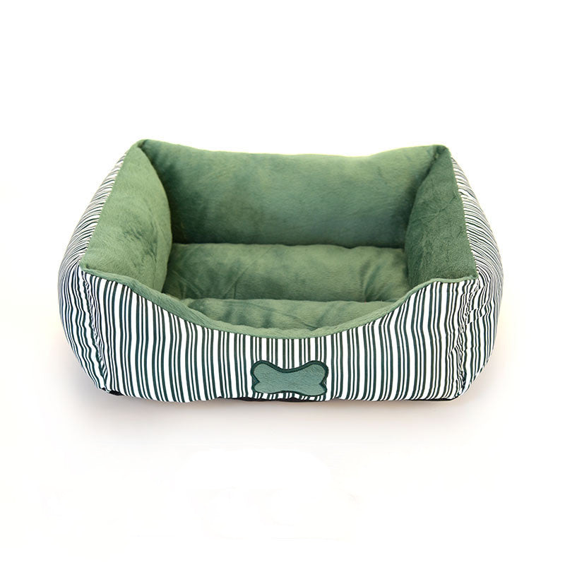 KFX-6427581 Cozy Bone Pattern Teddy Kennel for Small and Medium Pets - All Seasons Pet Nest
