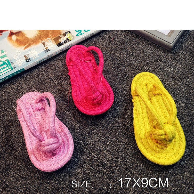 KFX-6428349 Durable Cotton Rope Dog Toy for Chewing and Dental Care