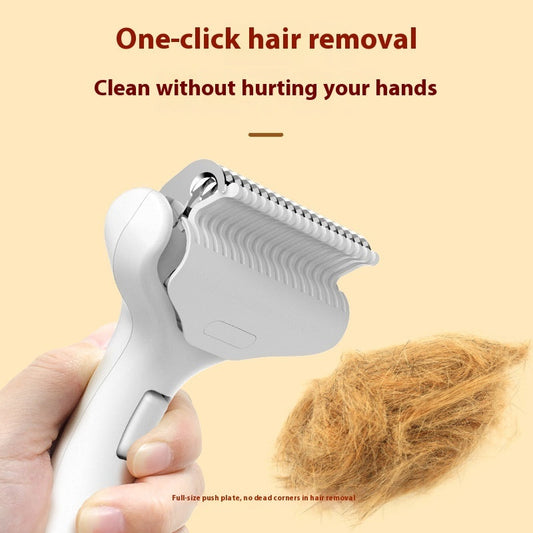 KFX-6429117 Pet Hair Untangling Floating Comb for Cats and Dogs - ABS Material, Available in Multiple Colors
